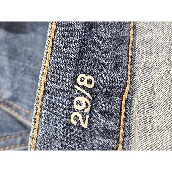 ALK Women's 8 ANA A New Approach Mid Rise Slim Dark Denim Blue Jeans Pants EUC - Picture 6 of 8